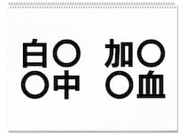 【毎日脳トレ】「○中」他3つに入る共通漢字は何？（小4レベル）