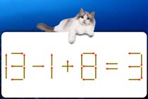 【マッチ棒パズル】ひらめいたら天才!?「13－1＋8=3」何秒で解けるかな？【毎日脳トレ】