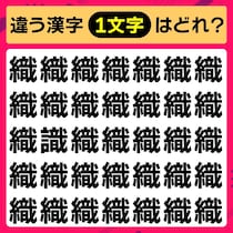 ひらめいたら名探偵！どの漢字が違う？【毎日脳トレ】【クイズ】