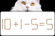 【マッチ棒パズル】どこを動かす？「10＋1－5=5」【毎日脳トレ】