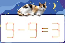 マッチ棒クイズ初級編！「9-9=3」サッと解けるかな？【毎日脳トレ】【クイズ】