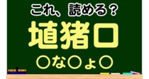 【毎日脳トレ】読めなきゃヤバイ！？「これ読める？」→「埴猪口」