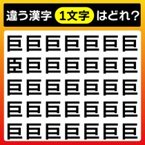 【間違い探し】「巨」と違う漢字はどれ？【毎日脳トレ】