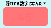 【毎日脳トレ】カラーパネルに隠れた数字、わかる？