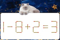 1本だけ動かして正しい式にしよう！「1-8+2=3」マッチ棒クイズで脳トレ！【毎日脳トレ】【クイズ】