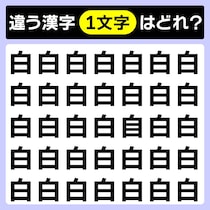 直感で当てて♪漢字間違い探し！違う1文字はど～れだ？【毎日脳トレ】
