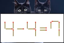 【マッチ棒パズル】どこが変？「4－4＝7」【毎日脳トレ】