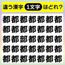 違うのど～れだ？10秒以内で見つけてみよう！漢字間違い探しで脳トレ♪【毎日脳トレ】【クイズ】