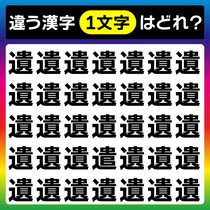 漢字間違い探し！5秒以内に見つけたらクリア！【毎日脳トレ】【クイズ】