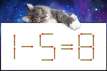 【マッチ棒パズル】正しい式にしよう！「1－5＝8」【毎日脳トレ】