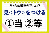 【毎日脳トレ】「見＜トウ＞をつける」の正しい漢字は？