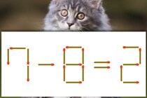 【マッチ棒パズル】正しい式にしよう！「7－8＝2」【毎日脳トレ】