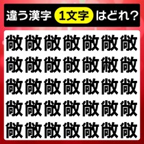 違う文字はど～こだ！漢字間違い探しに挑戦！【毎日脳トレ】【クイズ】