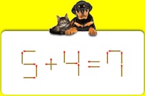 けっこう簡単かも？「5＋4＝7」マッチを1本動かして正しい式に直しましょう！【毎日脳トレ】【クイズ】