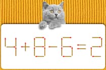 マッチ棒クイズ！「4＋8-6=2」正しい式にしてみよう【毎日脳トレ】【クイズ】