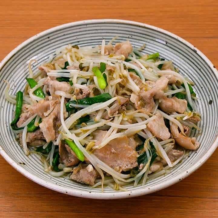 ごはんに合うおかず♪豚バラとニラの塩だれ炒め