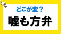 【毎日脳トレ】間違っているのはどこ？「嘘も方弁」