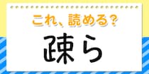 【毎日脳トレ】読めたら安心！これ読める？→「疎ら」