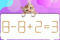 マッチ棒クイズに挑戦「8-8+2=3」正しい式にしてみよう【毎日脳トレ】【クイズ】