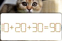 動かせるのはマッチ棒1本のみ！「10＋20＋30＝90」を正しくしよう！マッチ棒クイズ【毎日脳トレ】