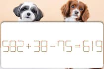 【マッチ棒パズル】1本だけ動かして「582＋38－75＝619」を正しい式を完成させて！【毎日脳トレ】