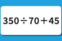 【算数クイズ】暗算にチャレンジ！「350÷70＋45」20秒で解いてみよう♪【毎日脳トレ】