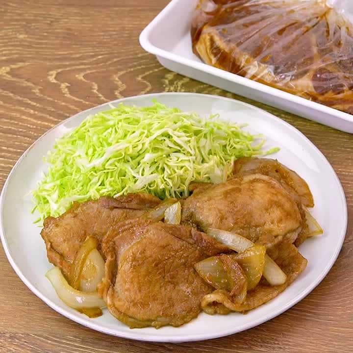 味が染み込む！漬け込み生姜焼き