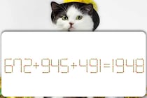 【マッチ棒パズル】難問に挑戦！「672＋945＋491＝1948」正しい式にできるかな【毎日脳トレ】