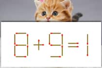 【マッチ棒パズル】この式どこが変？「8＋9＝1」【毎日脳トレ】