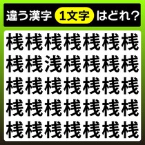【間違い探し】違うのど～れ？【毎日脳トレ】