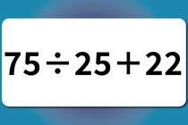 【算数クイズ】10秒で解いてみよう♪「75÷25＋22」【毎日脳トレ】