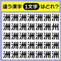 【間違い探し】違う文字を探してね！【毎日脳トレ】