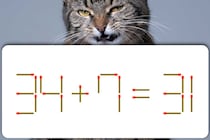 【マッチ棒パズル】正しい式にできますか？「34＋7＝31」【毎日脳トレ】