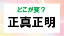 【毎日脳トレ】漢字の間違いを探せ！「正真正明」