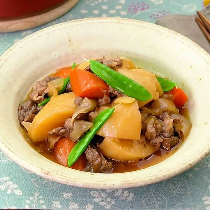 味がしみて美味しい！圧力鍋で作る肉じゃが