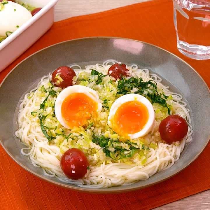 漬けだれで！悪魔的ウマさやみつきトマたまのぶっかけそうめん