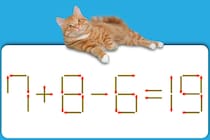 【マッチ棒パズル】どこが変か分かる？「7＋8－6=19」【毎日脳トレ】