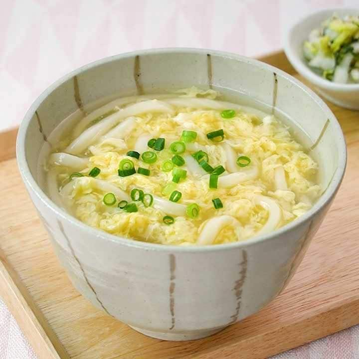 ほっこり♪白だしかきたまうどん