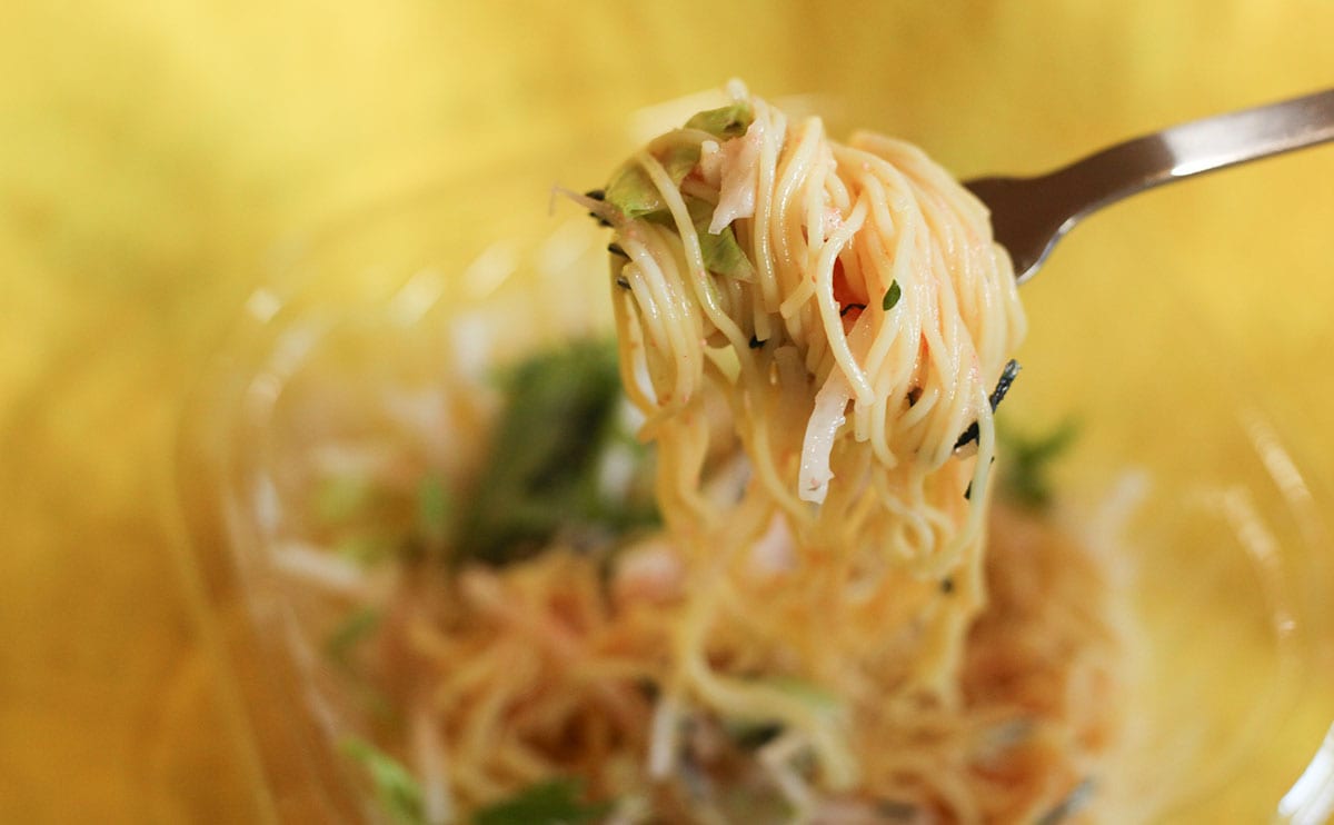 サラダ感覚でいける。暑い日にぴったりのローソン『冷製生パスタ』