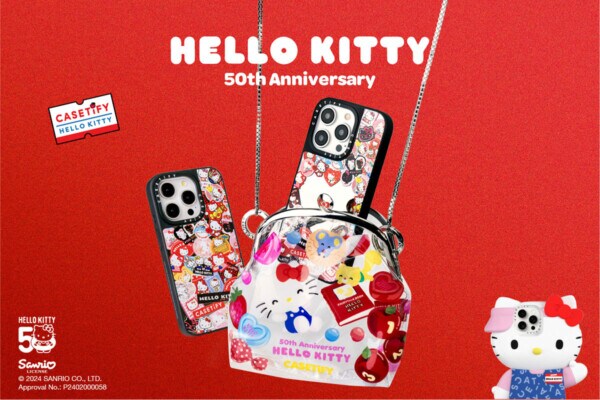 【祝・50周年】ハローキティと「CASETiFY」がコラボ！コンビニおやつデザインのスマホ関連グッズがカワイイ