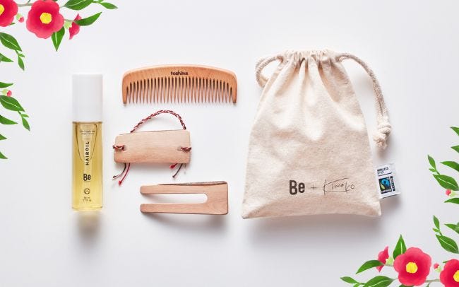 Beから、梅雨のヘアケアから浴衣シーズンのヘアアレンジまで幅広く使える「Be利島椿ヘアケア限定セット」が発売