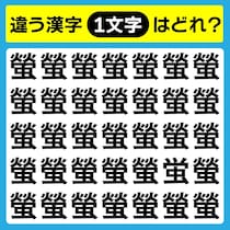 【間違い探し】違う文字はどこ？【毎日脳トレ】