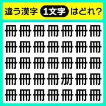 【間違い探し】違う文字はどこ？【毎日脳トレ】