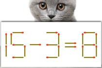 【マッチ棒パズル】正しい式にしよう！「15－3＝8」【毎日脳トレ】