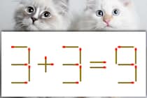 【マッチ棒パズル】正しい式にしよう！「3＋3＝9」【毎日脳トレ】