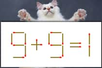【マッチ棒パズル】正しい式にしよう！「9＋9＝1」【毎日脳トレ】