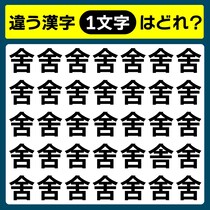 【間違い探し】違う文字を探そう！【毎日脳トレ】