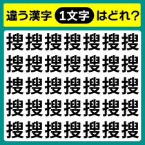 【間違い探し】違う文字はどこ？【毎日脳トレ】