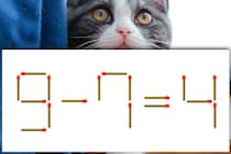 【マッチ棒パズル】正しい式にしよう！「9－7＝4」【毎日脳トレ】