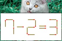 【マッチ棒パズル】正しい式にしよう！「7－2＝3」【毎日脳トレ】